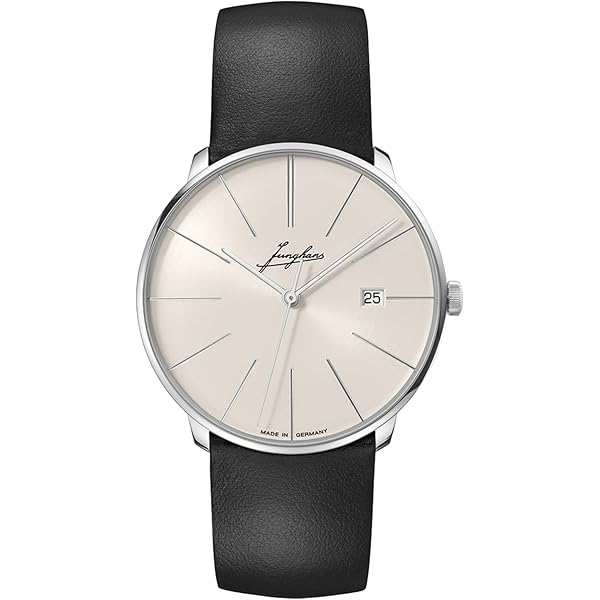 Amazon.com: JUNGHANS Men's Form A Matte Silver Dial Black Leather